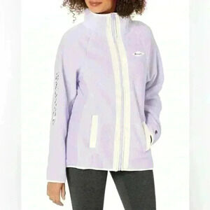 Champions  White/Purple Sherpa Jacket Size Small